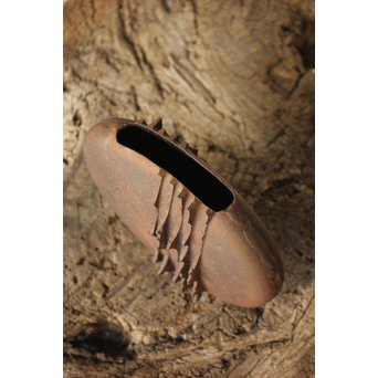 菊池保寿堂 鉄花器　M159 