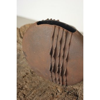 菊池保寿堂 鉄花器　M159 