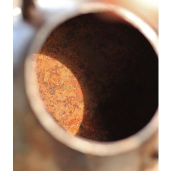 南部鉄瓶 有坂造 茄子型砲口鉄瓶　M160 