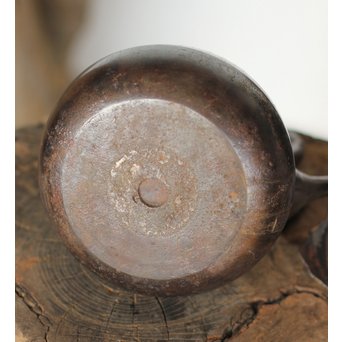 南部鉄瓶 有坂造 茄子型砲口鉄瓶　M160 