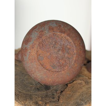 南部名工有坂銘 平丸型鉄瓶　M161 