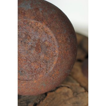 南部名工有坂銘 平丸型鉄瓶　M161 