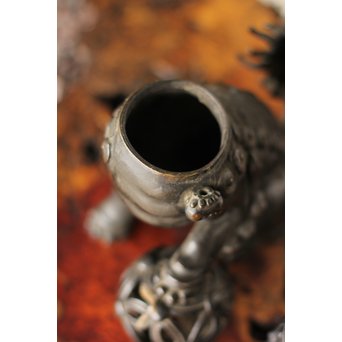 古銅 玉獅子 香炉　M162 