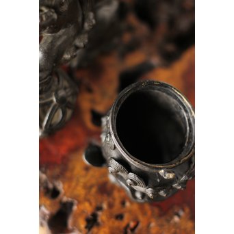 古銅 玉獅子 香炉　M162 