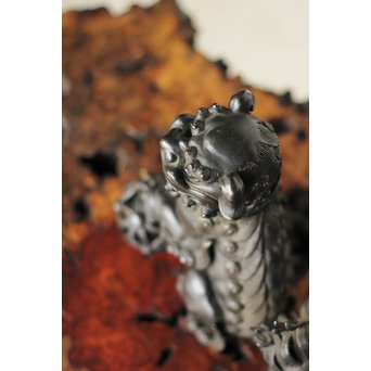 古銅 玉獅子 香炉　M162 