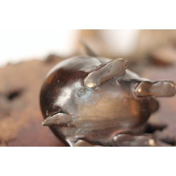 兎の古銅香炉　M163 