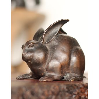 兎の古銅香炉　M163 