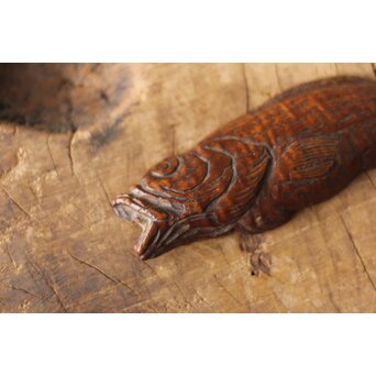 魚型 茶合/茶箕　X174 