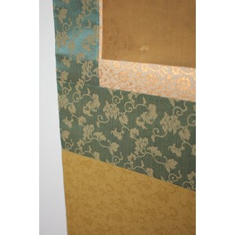 春木南江【桜花鳥】 絹本掛軸　Z190 