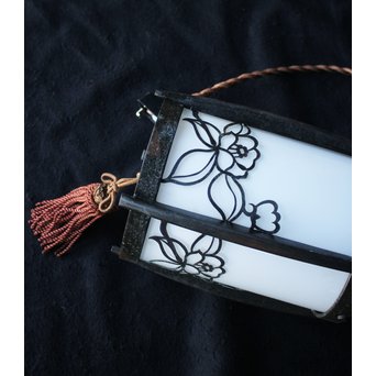 椿 銅製電笠照明　A1968 