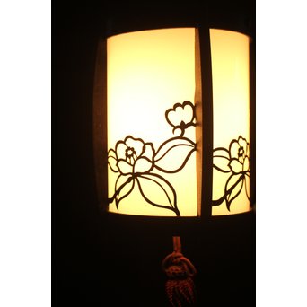 椿 銅製電笠照明　A1968 