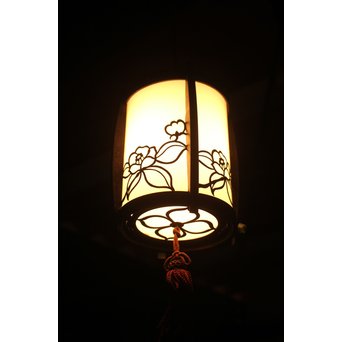 椿 銅製電笠照明　A1968 