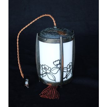 椿 銅製電笠照明　A1968 