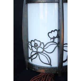 椿 銅製電笠照明　A1968 