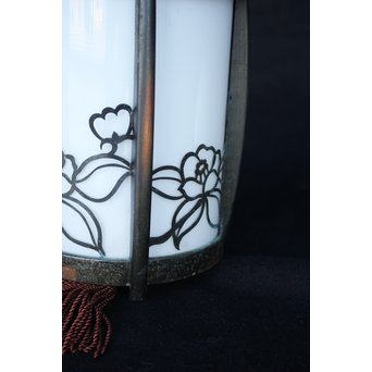 椿 銅製電笠照明　A1968 