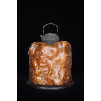 天然木 瘤火鉢　X177 