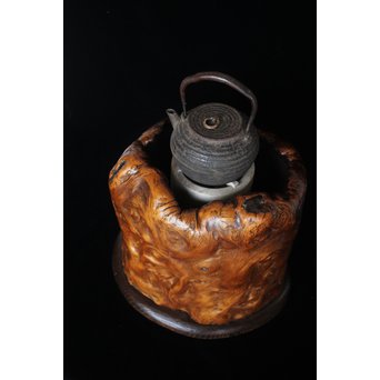 天然木 瘤火鉢　X177 