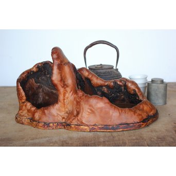 天然木 煎茶盆　X178 