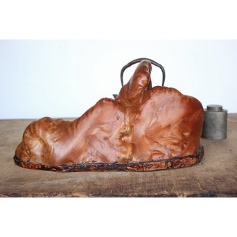 天然木 煎茶盆　X178 