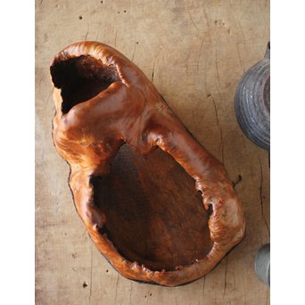 天然木 煎茶盆　X178 