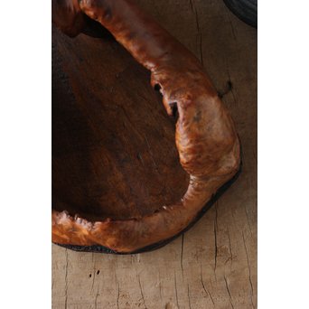 天然木 煎茶盆　X178 