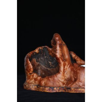 天然木 煎茶盆　X178 