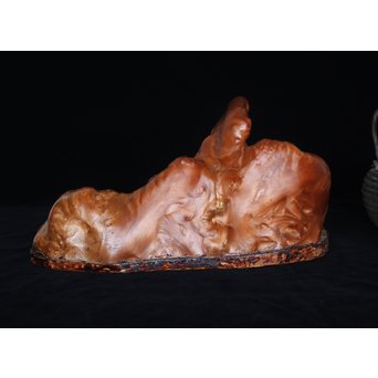 天然木 煎茶盆　X178 