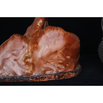 天然木 煎茶盆　X178 