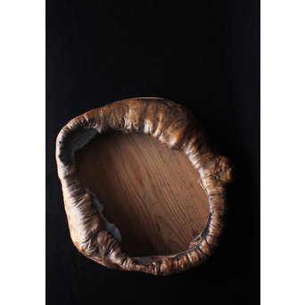 天然木 煎茶盆　X179
