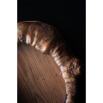 天然木 煎茶盆　X179 