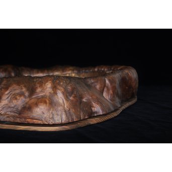 天然木 煎茶盆　X179 