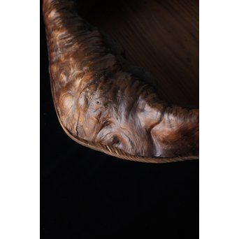 天然木 煎茶盆　X179 