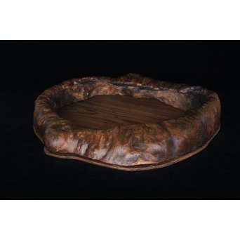 天然木 煎茶盆　X179 