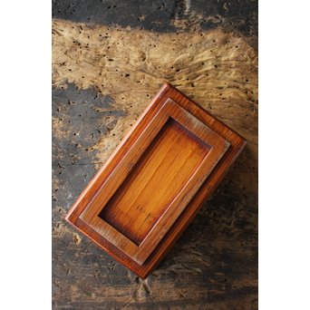 松の刳貫盆　X180 