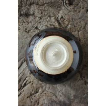 青木龍山 天目梅抹茶碗　P160 