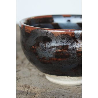 青木龍山 天目梅抹茶碗　P160 