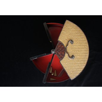 花押印  藤扇形御重　U128