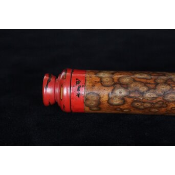 猩々斎作 南天高蒔絵 支那竹 斑竹香筒　Q082 