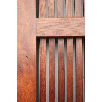 総欅格子蔵戸　W982 