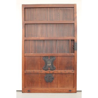 総欅格子蔵戸　W982