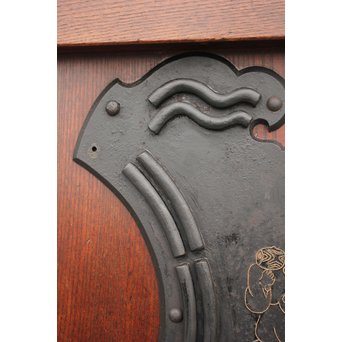 総欅格子蔵戸　W982 