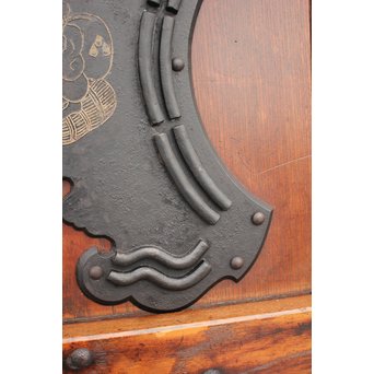 総欅格子蔵戸　W982 