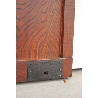 総欅格子蔵戸　W982 