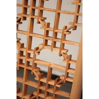 黒枠組子欄間　R2512 