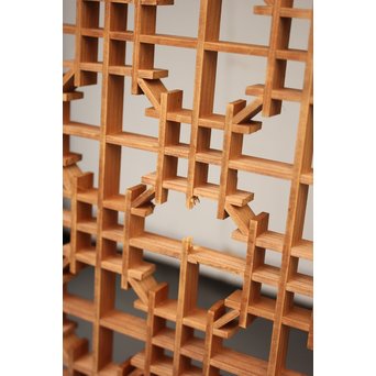 黒枠組子欄間　R2512 