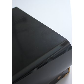 六角紫水 螺鈿煙草盆　Q083 