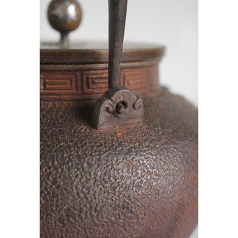 大国系 楼閣図鉄瓶　M167 