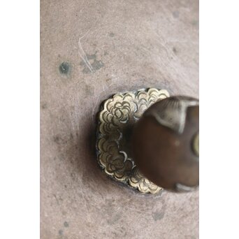 大国系 楼閣図鉄瓶　M167 