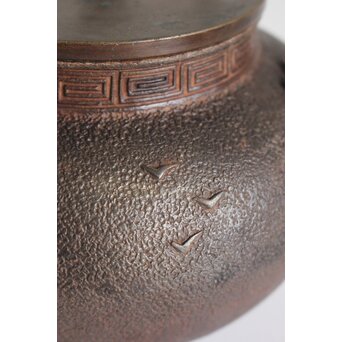 大国系 楼閣図鉄瓶　M167 