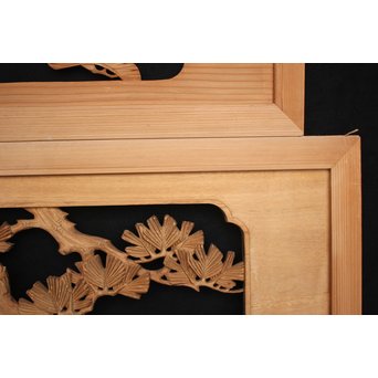 木彫欄間 3枚1組　R2516 